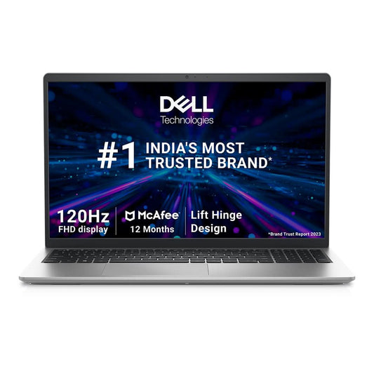 Dell Inspiron 3535 Thin & Light Laptop, AMD R5-7530U Processor, 16GB, 512GB, 15.6" (39.62cm) FHD 120Hz WVA IPS Display, Standard Keyboard, Windows 11 + MSO'24, 15 Month McAfee, Platinum Silver, 1.67kg