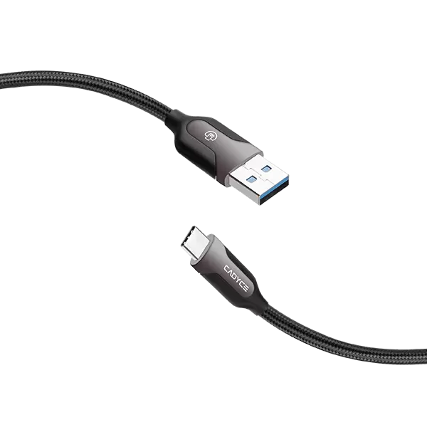 Cadyce CADMiUM Premium Braided USB-C to USB-A Sync and Charge Cable (1M)