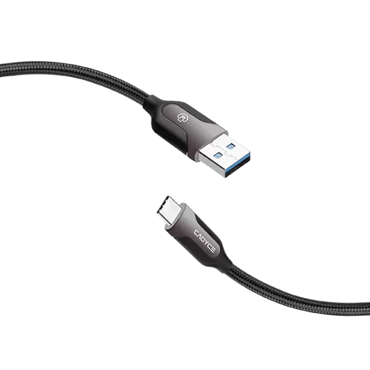 Cadyce CADMiUM Premium Braided USB-C to USB-A Sync and Charge Cable (1M)