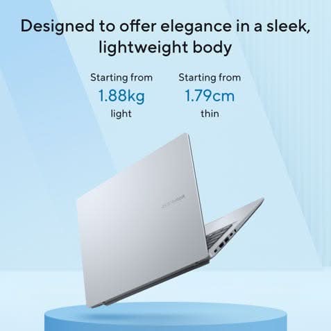 ASUS Vivobook 16 X1607CA-MB350WS, Intel Core Ultra 5 225H, 16GB RAM, 512GB SSD, Intel Graphics, 16 inch FHD+, Windows 11 Home, Office Home 2024, M365 Basic-1 Year Validity, AI Powered Light Weight Laptop, 1 Year(s) Warranty, Silver