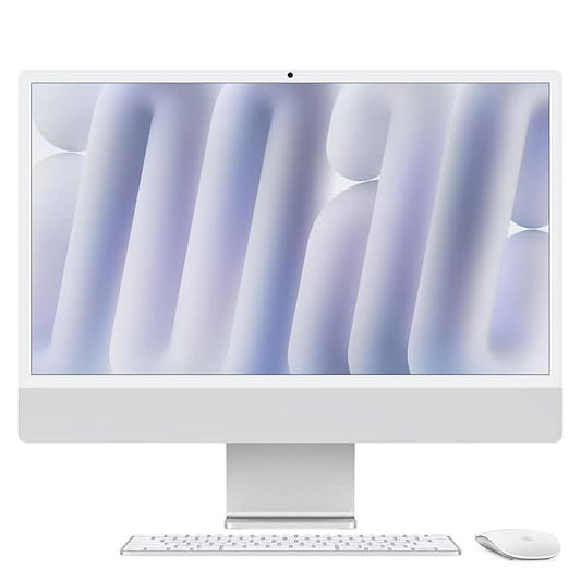 Apple 24-inch iMac with Retina 4.5K display M4 chip with 10 core CPU and 10 core GPU, 16GB, 256GB SSD - Silver