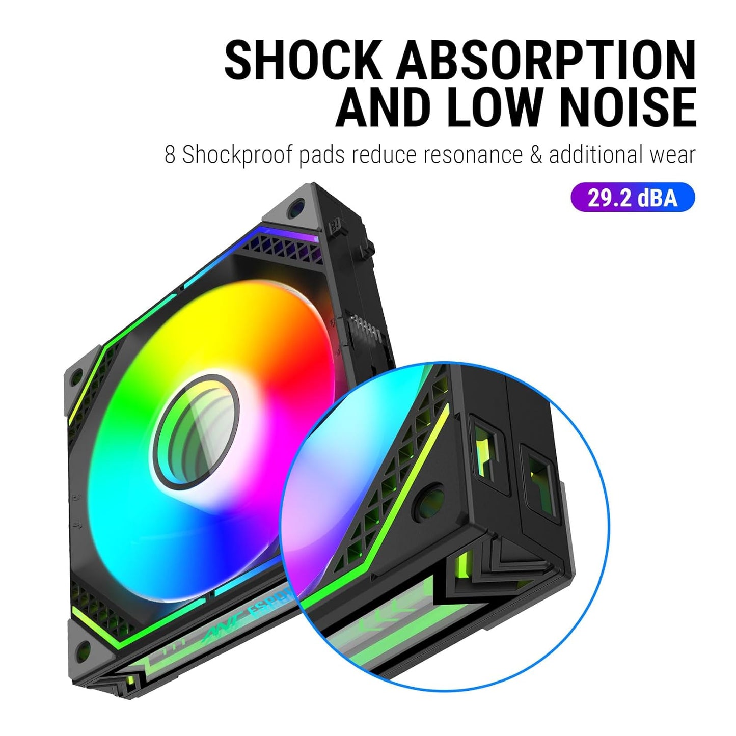 ANT ESPORTS INFINITY FLOW 120MM ARGB CABINET FAN TRIPLE PACK