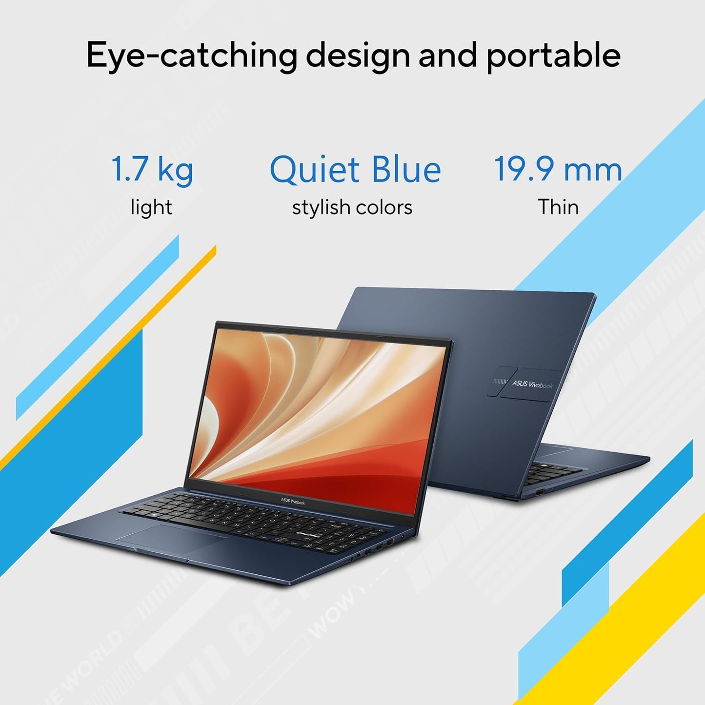 ASUS VIVOBOOK 15, LIGHT WEIGHT LAPTOP, 12TH GEN INTELCORE I5-1235U (16GB/512GB/INTEL IRIS XE GRAPHICS /15.6 FHD/WIN 11 HOME) X1504ZA-NJ541WS