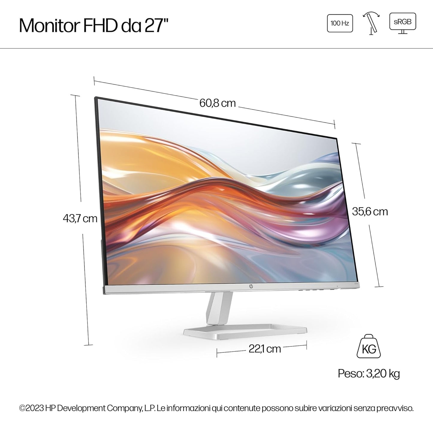 HP SERIES 5 27 INCH FHD MONITOR - 527SF