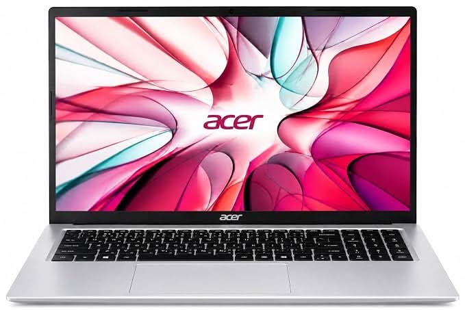 Acer One 15 Smart Laptop AO15-41M-G2, AMD Ryzen 3 7320U, AMD Radeon 610M Graphics, 8GB LPDDR5 RAM, 256GB NVMe SSD, 15.6 inch FHD Display, Windows 11 Home and MS Office, Silver