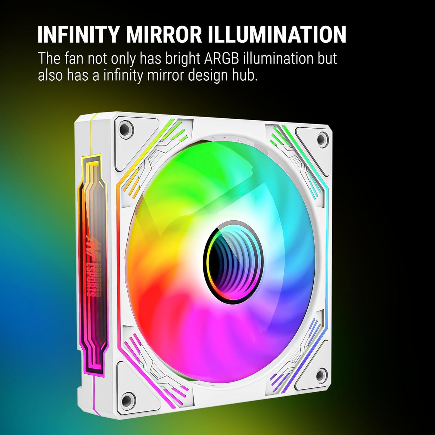 ANT ESPORTS SCIFLOW ARGB WHITE CABINET FAN TRIPLE PACK