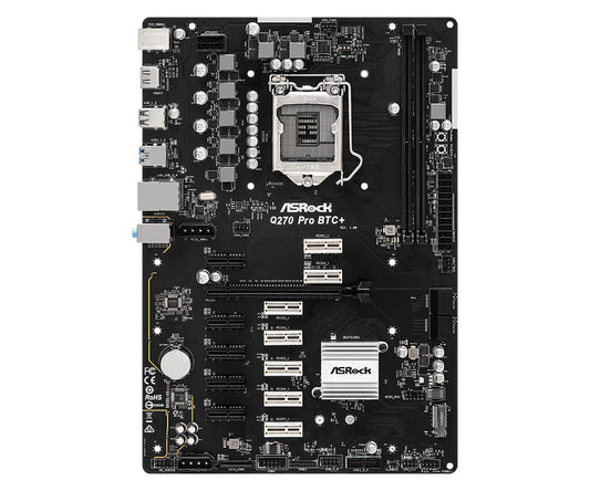 ASRock Q270 PRO BTC+ DDR4 Intel 1151 ATX Motherboard