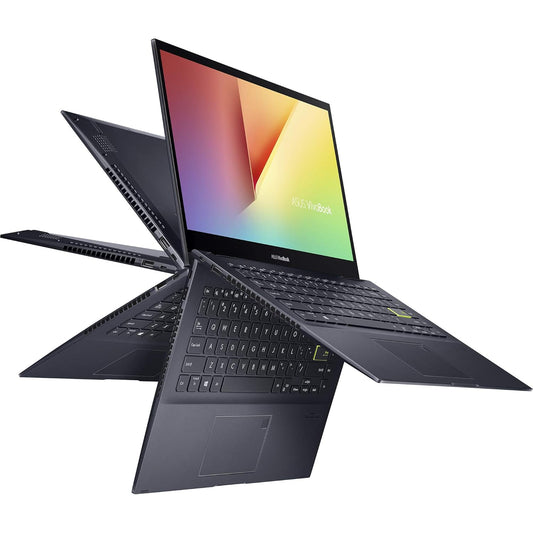 ASUS VIVOBOOK FLIP 14 (2021), AMD RYZEN 7 5700U, 14-INCH FHD TOUCH 2-IN-1 LAPTOP (8GB RAM/512GB SSD/INTEGRATED GRAPHICS/OFFICE 2019/WINDOWS 10/BESPOKE BLACK/1.5 KG), TM420UA-EC701TS