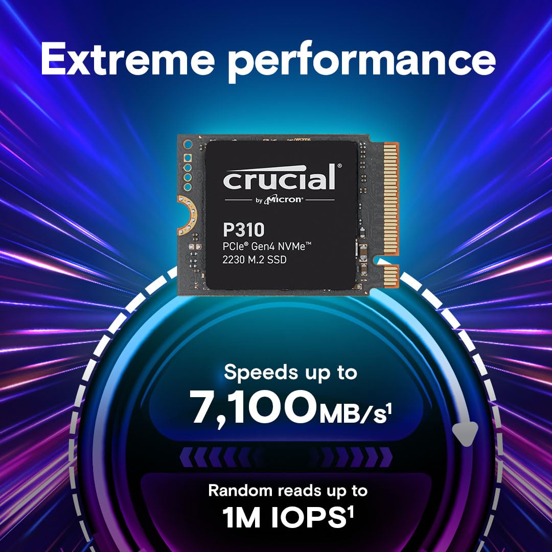 Crucial P310 1TB PCIe Gen4 2230 NVMe M.2 SSD CT1000P310SSD2
