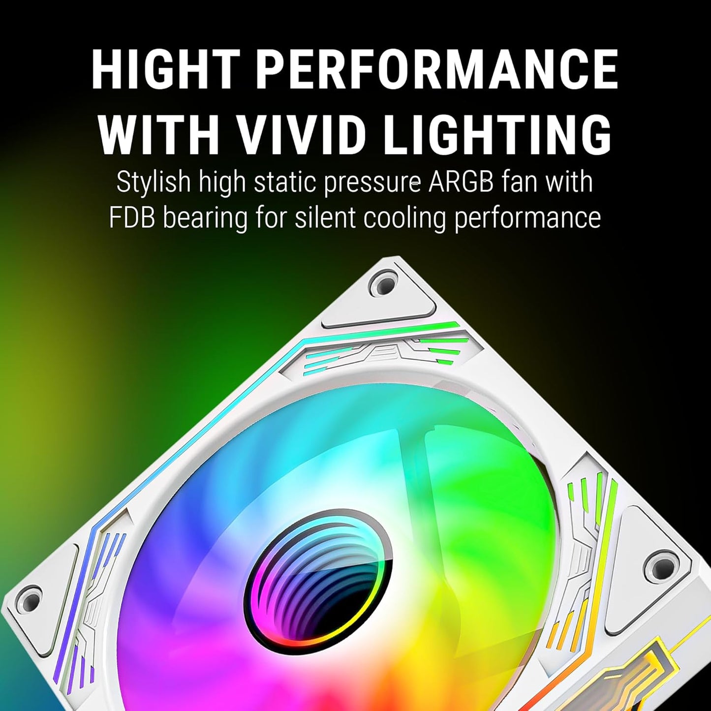 ANT ESPORTS SCIFLOW ARGB WHITE CABINET FAN TRIPLE PACK