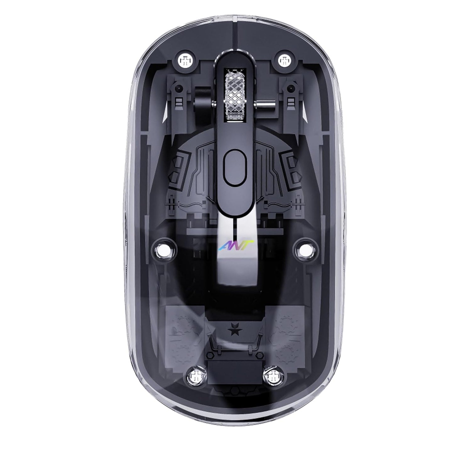 ANT OM140 PRO ULTRA LIGHTWEIGHT TRANSPARENT WIRELESS 2.4GZ BLUETOOTH MOUSE