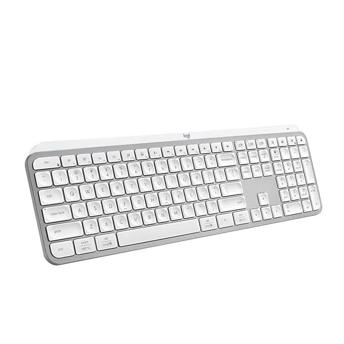 Logitech MX Keys S Wireless Keyboard Pale Grey