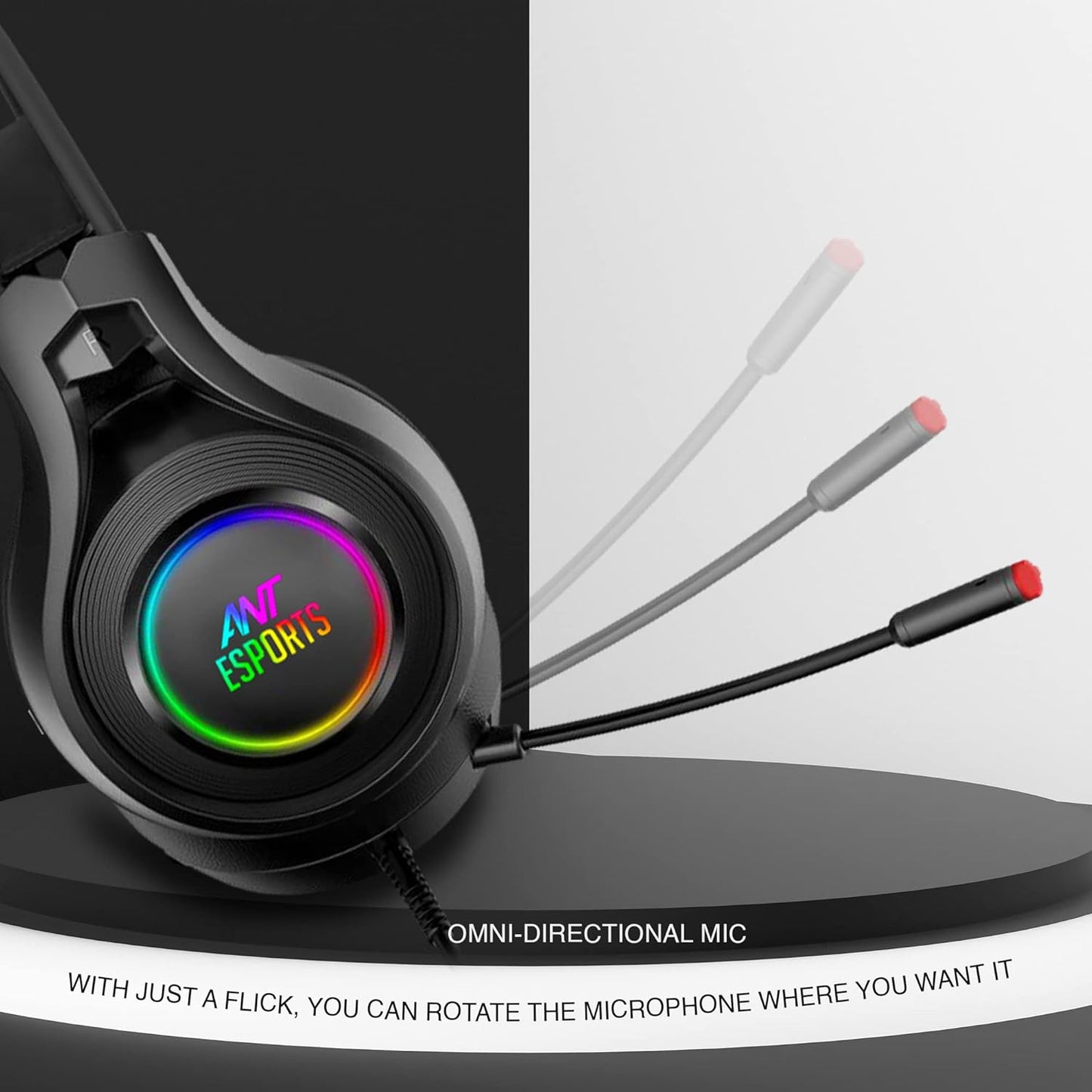 ANT ESPORTS H570 USB 7.1 SURROUND SOUND WIRED GAMING HEADSET- BLACK