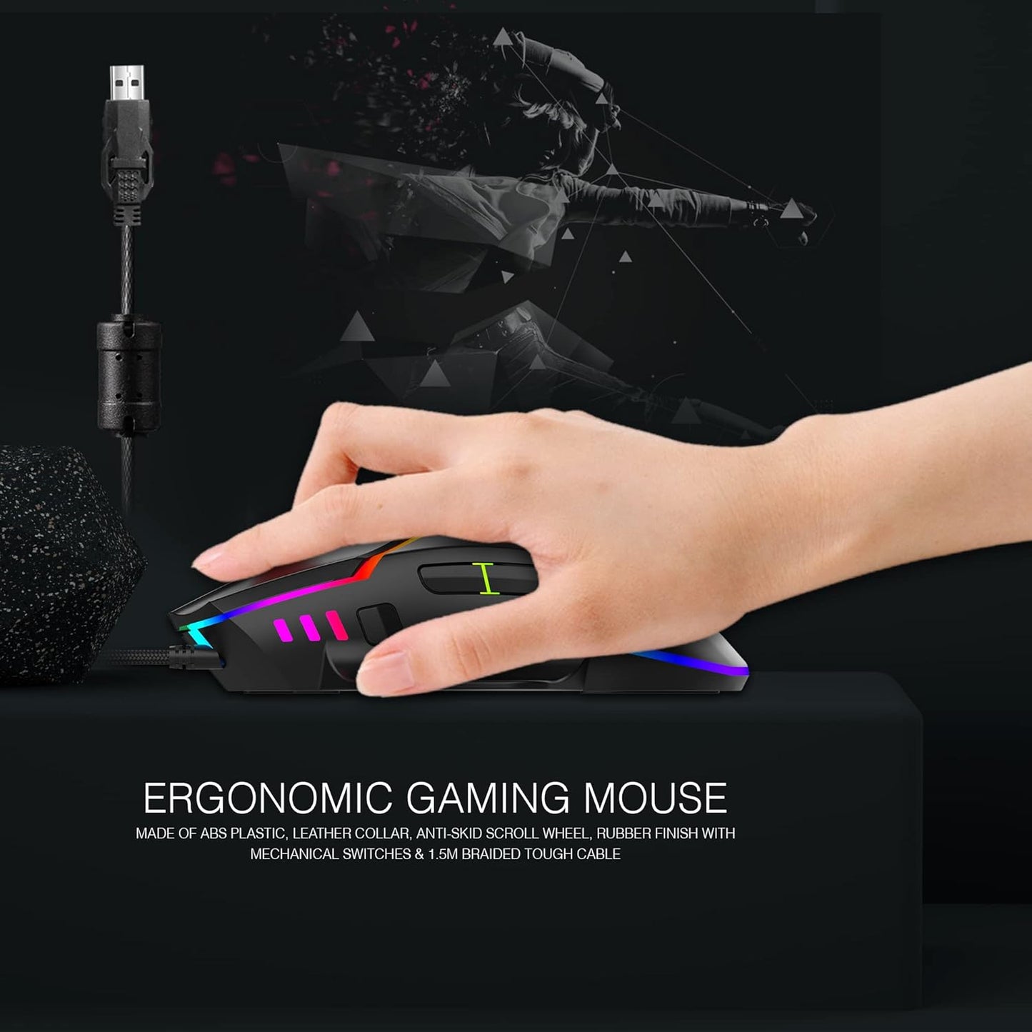 ANT ESPORTS GM320 RGB OPTICAL WIRED GAMING MOUSE