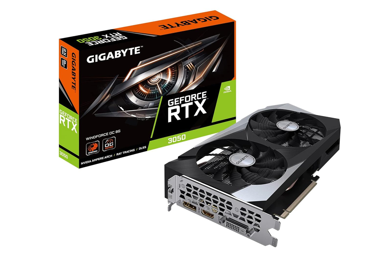 GIGABYTE GEFORCE RTX 3050 8GB WINDFORCE OC GRAPHIC CARD