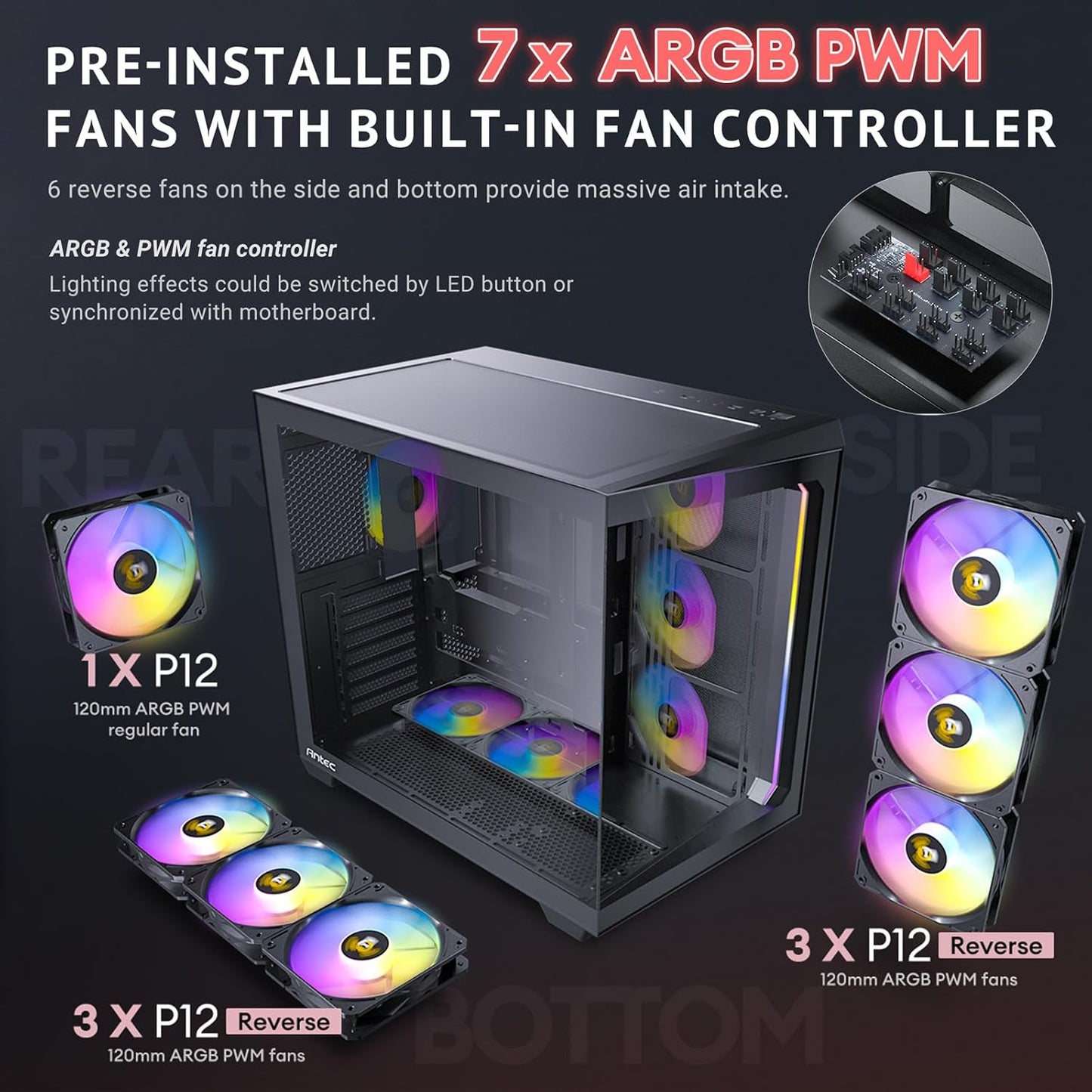 ANTEC C5 ARGB (ATX) MID TOWER CABINET (BLACK)