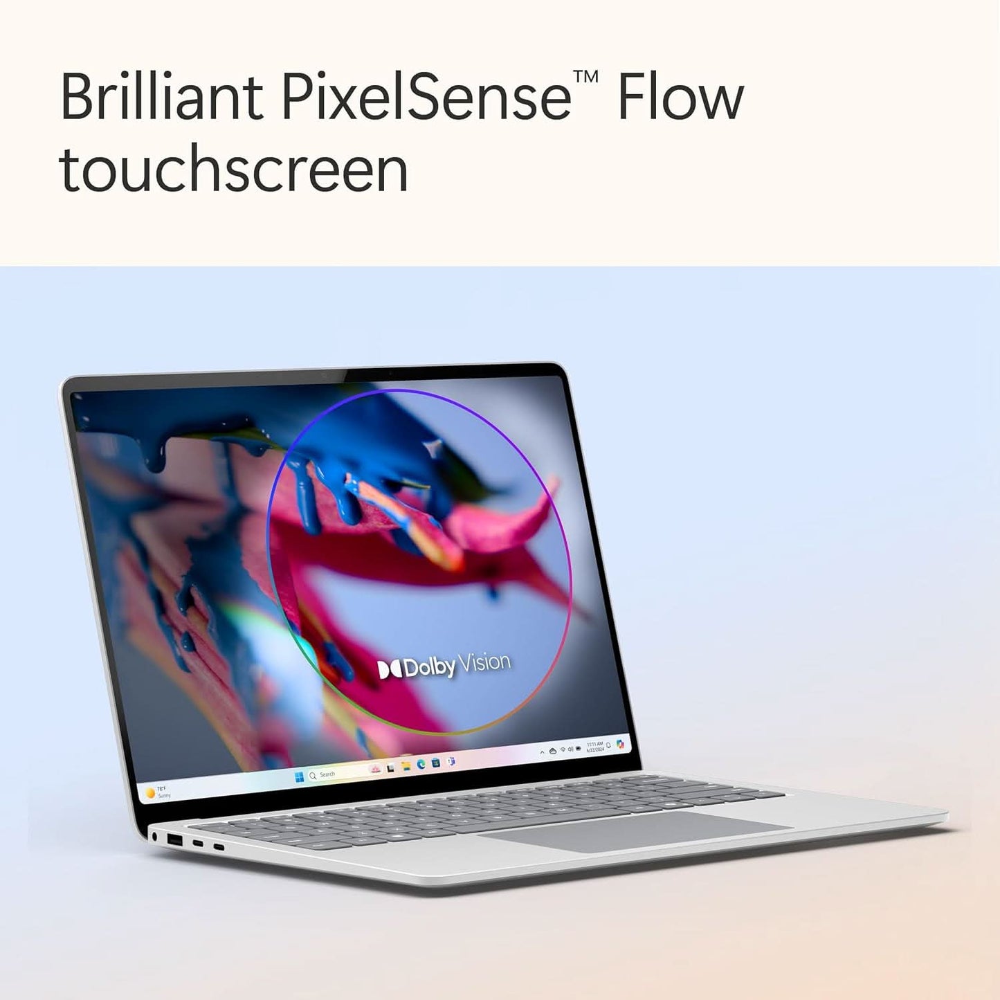 Microsoft New Surface Laptop (7th Edition) - Windows 11 Home Copilot + PC - 13.8” LCD PixelSense Touchscreen - Qualcomm Snapdragon X Elite (12 Core) - 16GB RAM - 512GB SSD - Platinum - ZGP-00023