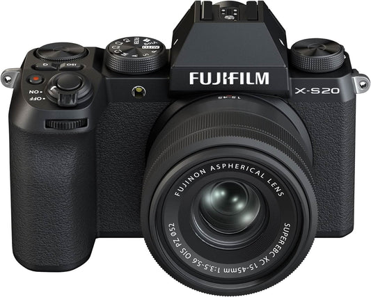 FUJIFILM X-S20 MIRRORLESS DIGITAL CAMERA XC15-45MM LENS KIT BLACK