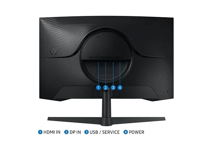 Samsung 27 Inch Odyssey G5 2K Curved Gaming Monitor LS27CG550EWXXL Black