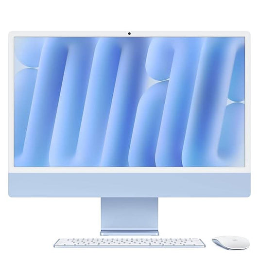 Apple 24-inch iMac with Retina 4.5K display M4 chip with 10 core CPU and 10 core GPU, 16GB, 256GB SSD - Blue