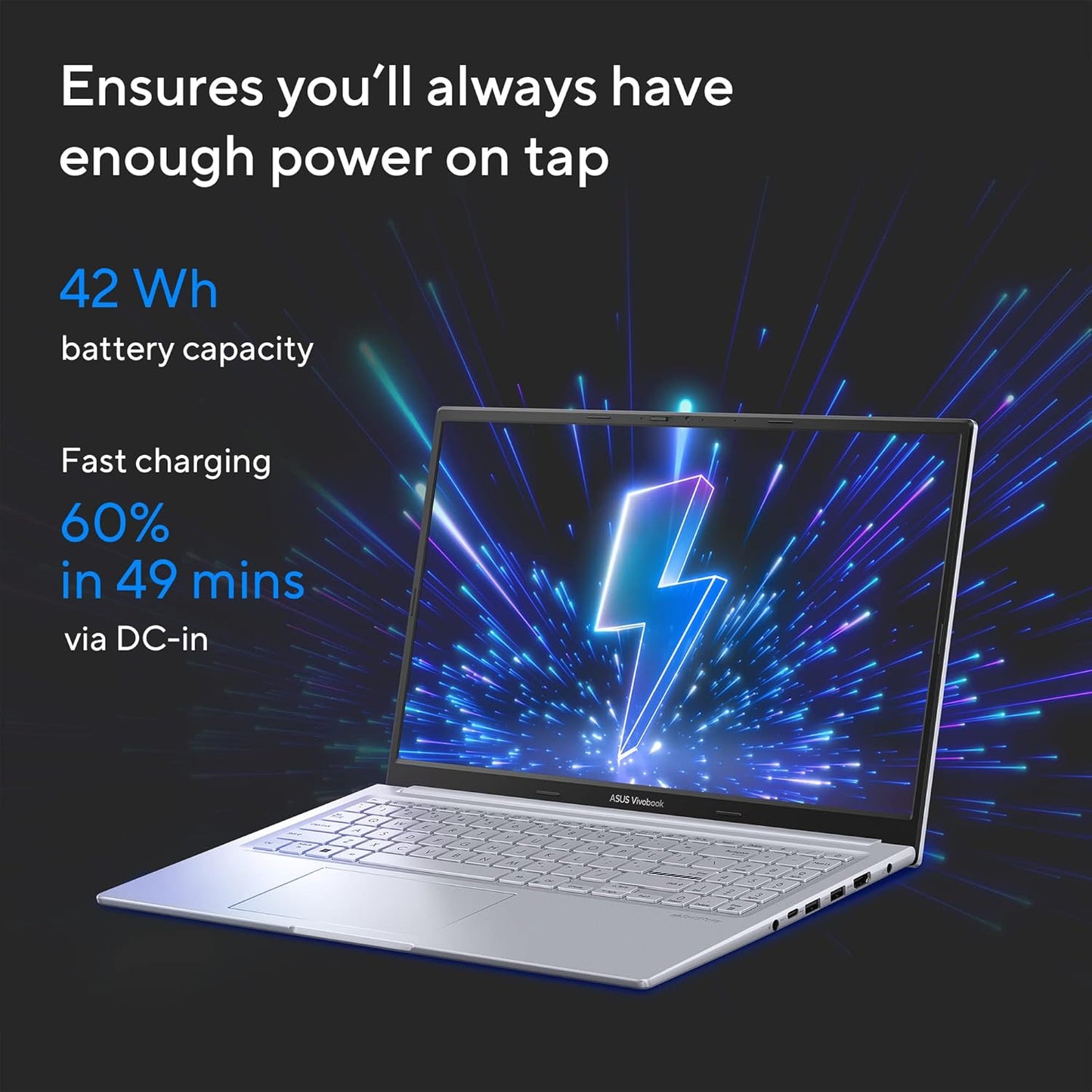 ASUS VIVOBOOK 15X INTEL CORE I5-1335U / 16GB (8*2) DDR4 / 512GB PCIE 4.0 SSD / 15.6-INCH / FHD (1920 X 1080) 16:9 /COOL SILVER /BACKLIT KB / WIN 11 HOME / MS OFFICE LAPTOP K3504VAB-NJ542WS