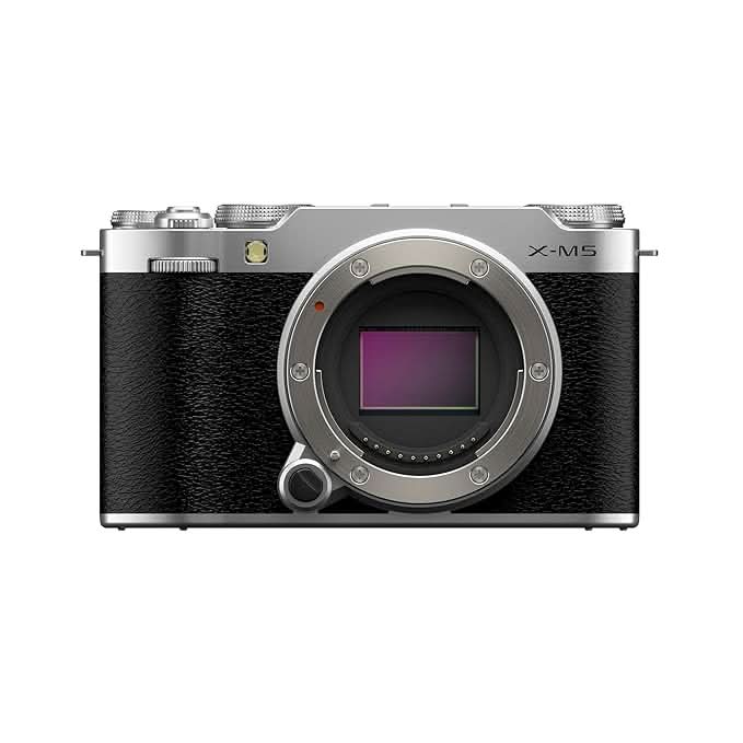 FUJIFILM X-M5 26.1MP APS-C X-TRANS CMOS 4|RETRO STYLE MIRRORLESS COMPACT TRAVEL CAMERA|6.2K VLOGGING|HIGH SPEED RECORDING FHD 240FPS|ADVANCE AF FOR STREET/LIFESTYLE/AMATEURS (BODY ONLY) -SILVER