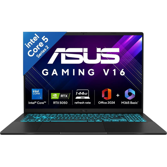 ASUS GAMING V16 V3607VH-RP037WS [CORE5-210H/16GB/512GB SSD/WIN11 HOME+MS24/16.0"/8GB-RTX5050 GRAPHICS/1 YEAR(S)/BLACK]