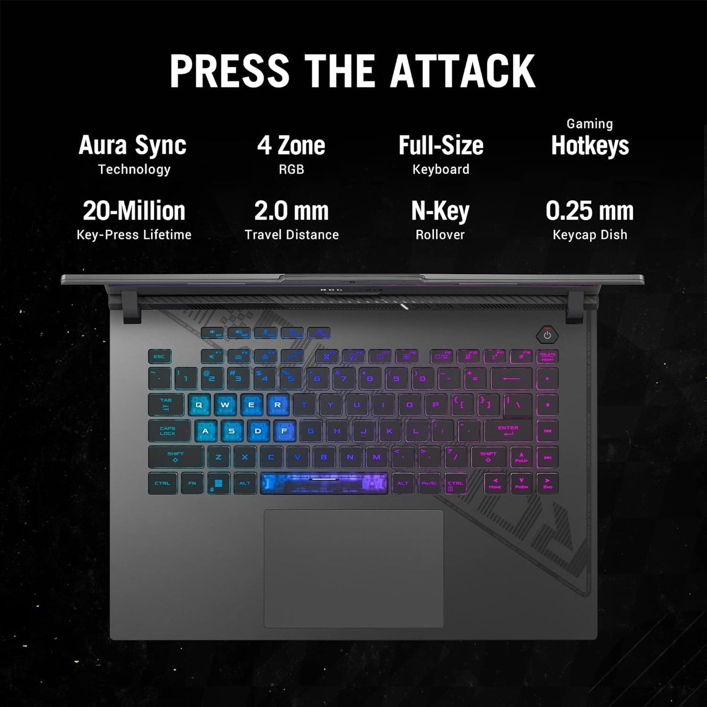 ASUS ROG STRIX G16 13TH GEN,INTEL CORE I9-13980HX GAMING LAPTOP(NVIDIA RTX 4060-8GB/140W TGP/16GB/1TB/QHD+/16"/240HZ/WINDOWS 11/M365 BASIC (1YEAR)*/OFFICE HOME 2024/ECLIPSE GRAY/2.50 KG)G614JV-N4242WS