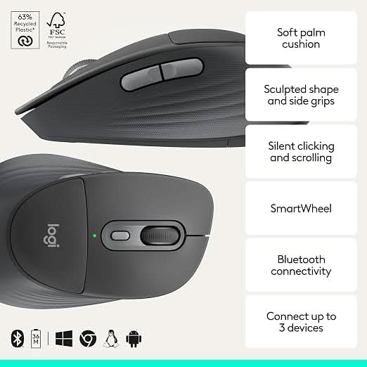 Logitech Signature Comfort Plus M850 L Wireless Mouse