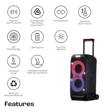 JBL Partybox 320, Portable Bluetooth 240W Party Speaker