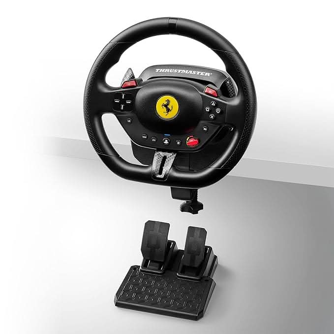 Thrustmaster T98 Ferrari 296 GTB, Racing Wheel for PS5, PS4, PC