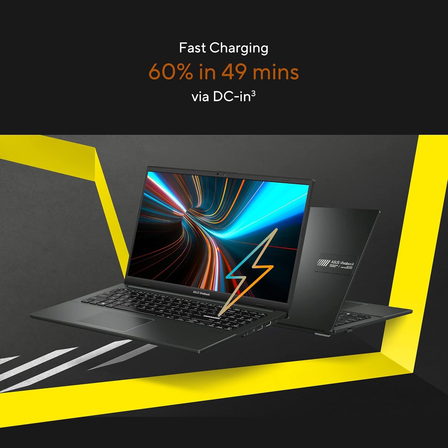 ASUS VIVOBOOK GO 15, AMD RYZEN 5 7520U,THIN & LIGHT LAPTOP (AMD RADEON IGPU/16GB RAM/512GB SSD/FHD/15.6"/60HZ/CHICLET KEYBOARD/50WHRS/WINDOWS 11/OFFICE 2021/MIXED BLACK/1.63 KG) E1504FAB-LK549WS