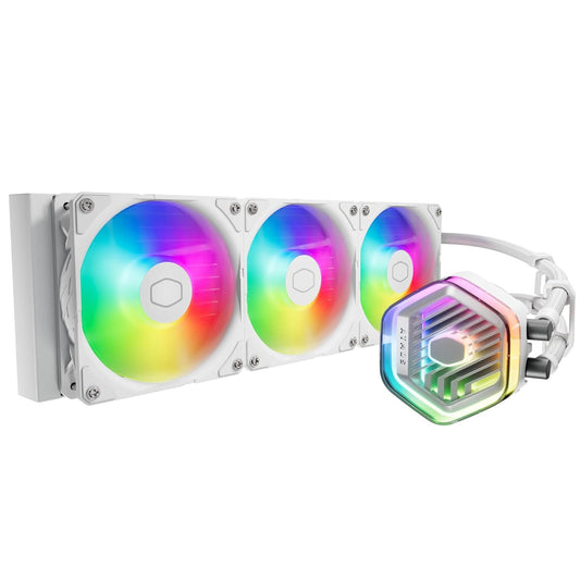 COOLER MASTER MASTERLIQUID 360 ATMOS 360MM CPU LIQUID COOLER WHITE (MLX-D36M-A25PZ-RW)