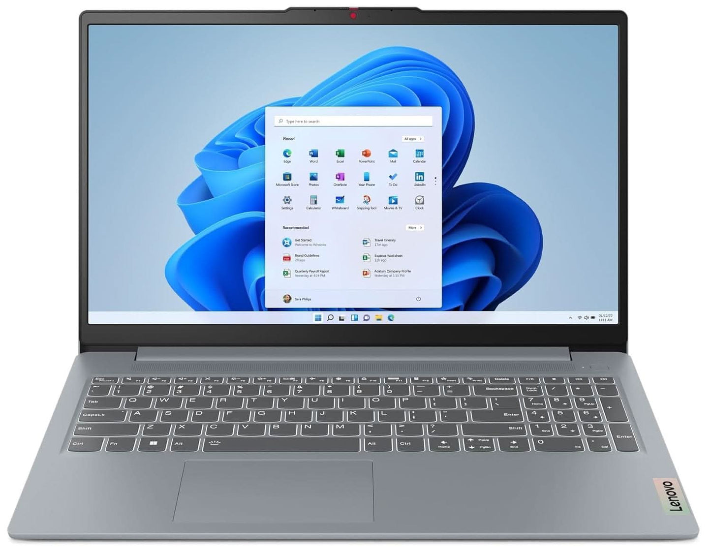 LENOVO IDEAPAD SLIM 3 13TH GEN INTEL CORE I7-13620H 15.6" (39.62CM) FHDIPS300 NITS THIN&LIGHT LAPTOP (16GB/512GB SSD/INTEL UHDGRAPHICS/WIN11/OFFICE HOME 2024/1YRADP FREE/ARCTIC-GREY/1.6KG), 83EM00GTIN