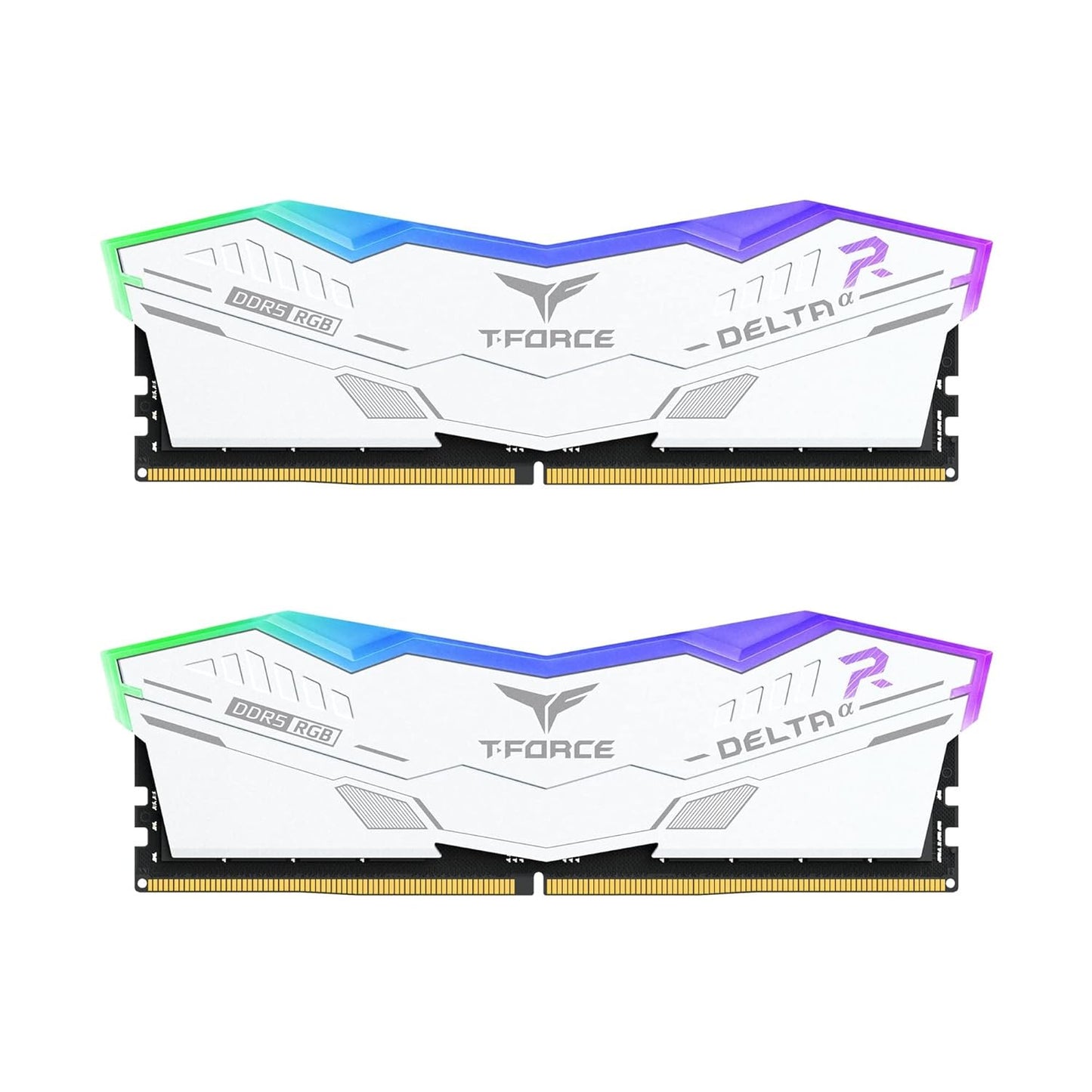 TEAMGROUP T-FORCE DELTA RGB 16GB (16GBX1) DDR5 6000MHZ DESKTOP RAM (WHITE)
