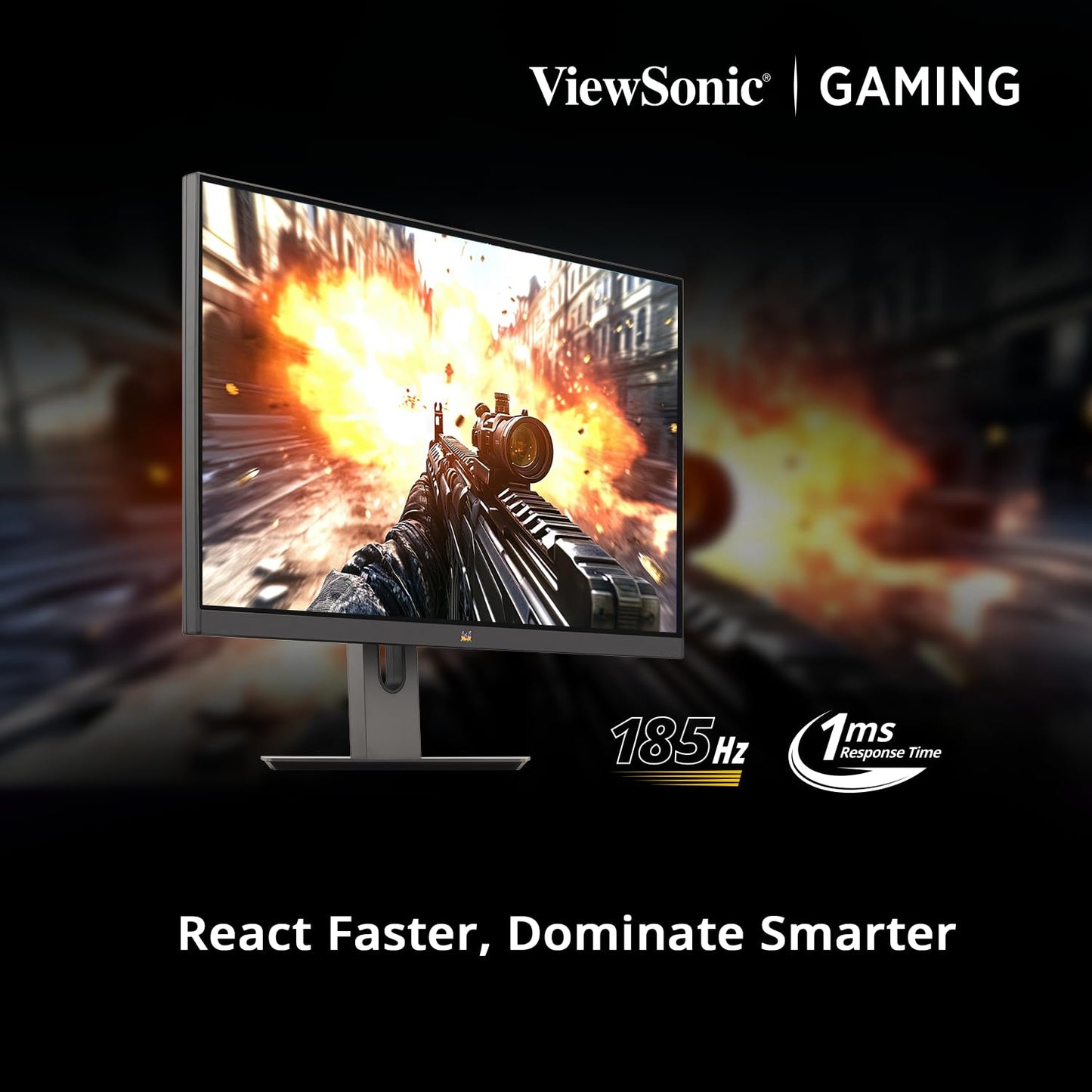 ViewSonic Gaming - VX2758A-2K-PRO-2 55.88 Cm 27" | 185 Hz| IPS QHD 2K Gaming Monitor