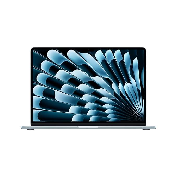 Apple 15-inch MacBook Air M5 chip with 10 core CPU and 10 core GPU, 16GB, 1TB SSD - Sky Blue