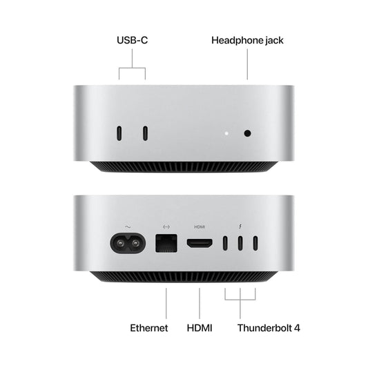 Apple 2024 Mac Mini Desktop Computer with M4 chip with 10core CPU and 10core GPU: Built for Apple Intelligence, 16GB Unified Memory, 512GB SSD Storage, Gigabit Ethernet. Works with iPhone/iPad