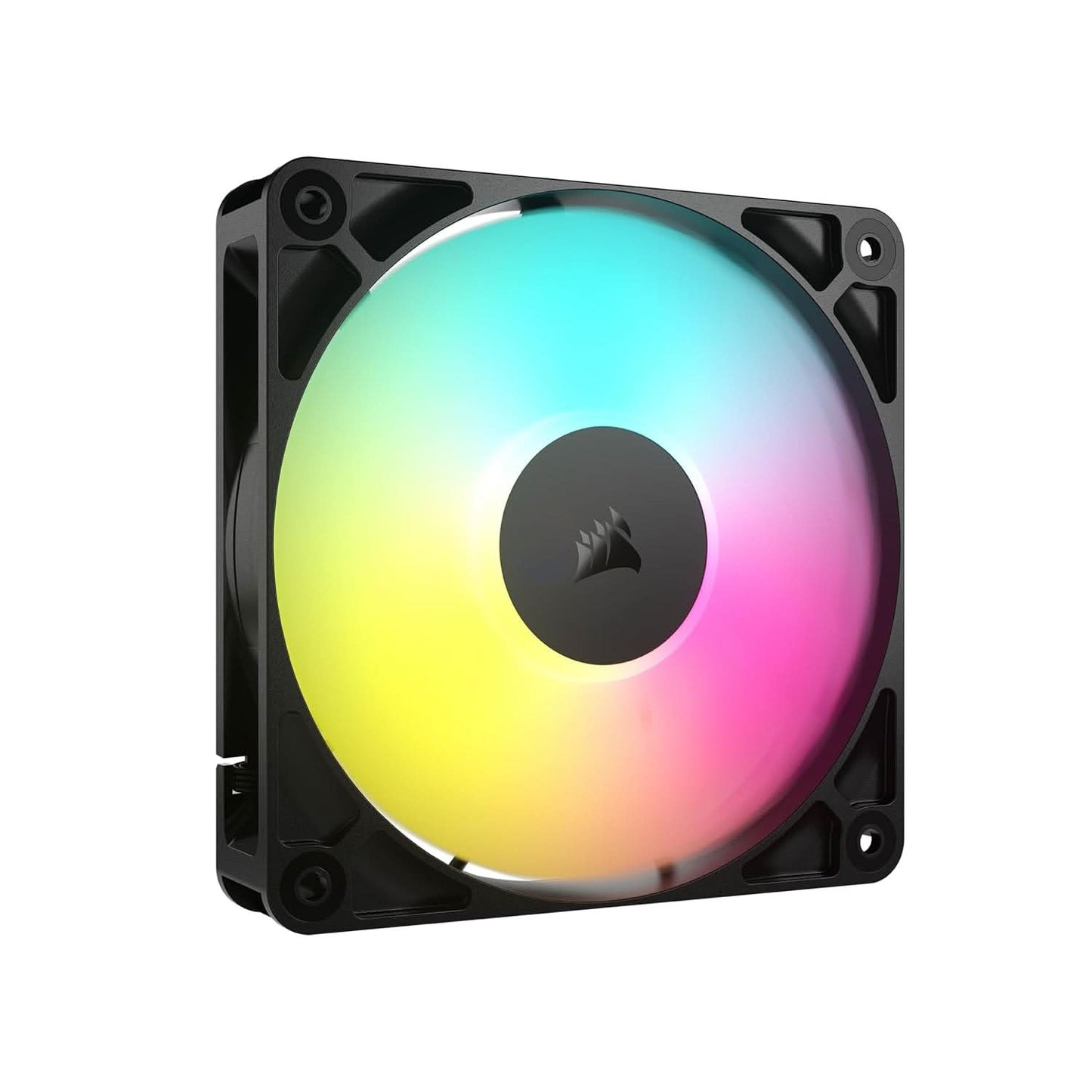 CORSAIR RS120 ARGB 120MM PWM FAN DAISY-CHAIN CONNECTION LOW-NOISE MAGNETIC DOME BEARING SINGLE PACK BLACK