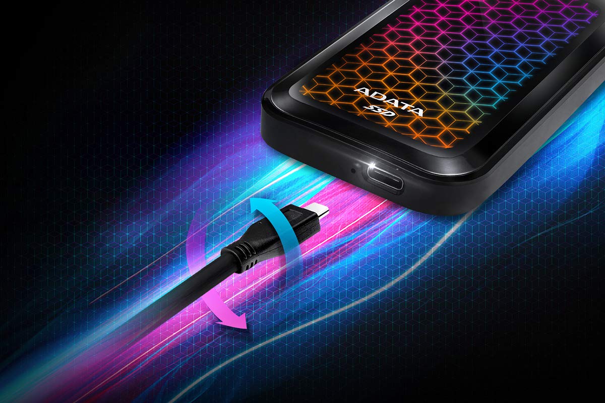 ADATA SE770G 512GB EXTERNAL SSD ASE770G-512GU32G2-CBK