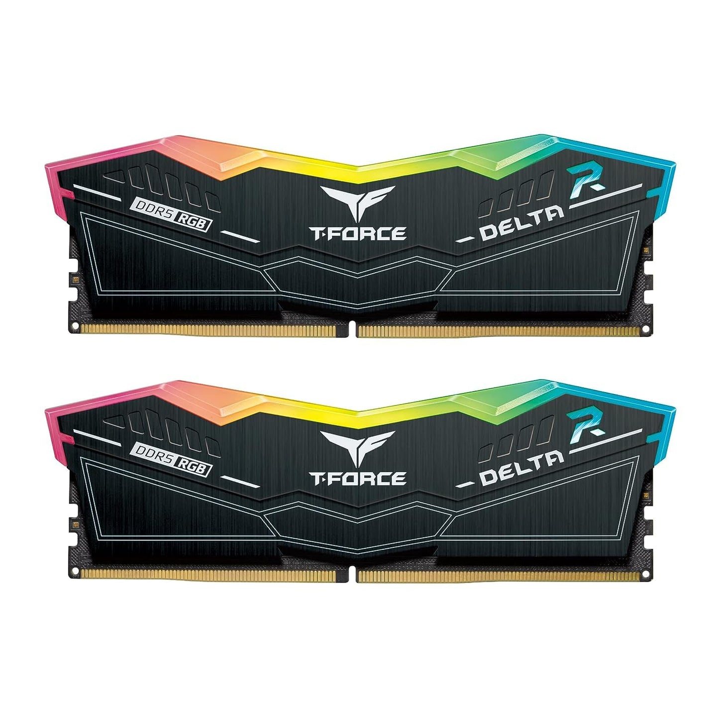 TEAMGROUP T-FORCE DELTA RGB 64GB (32GBX2) DDR5 5600MHZ RAM (BLACK)