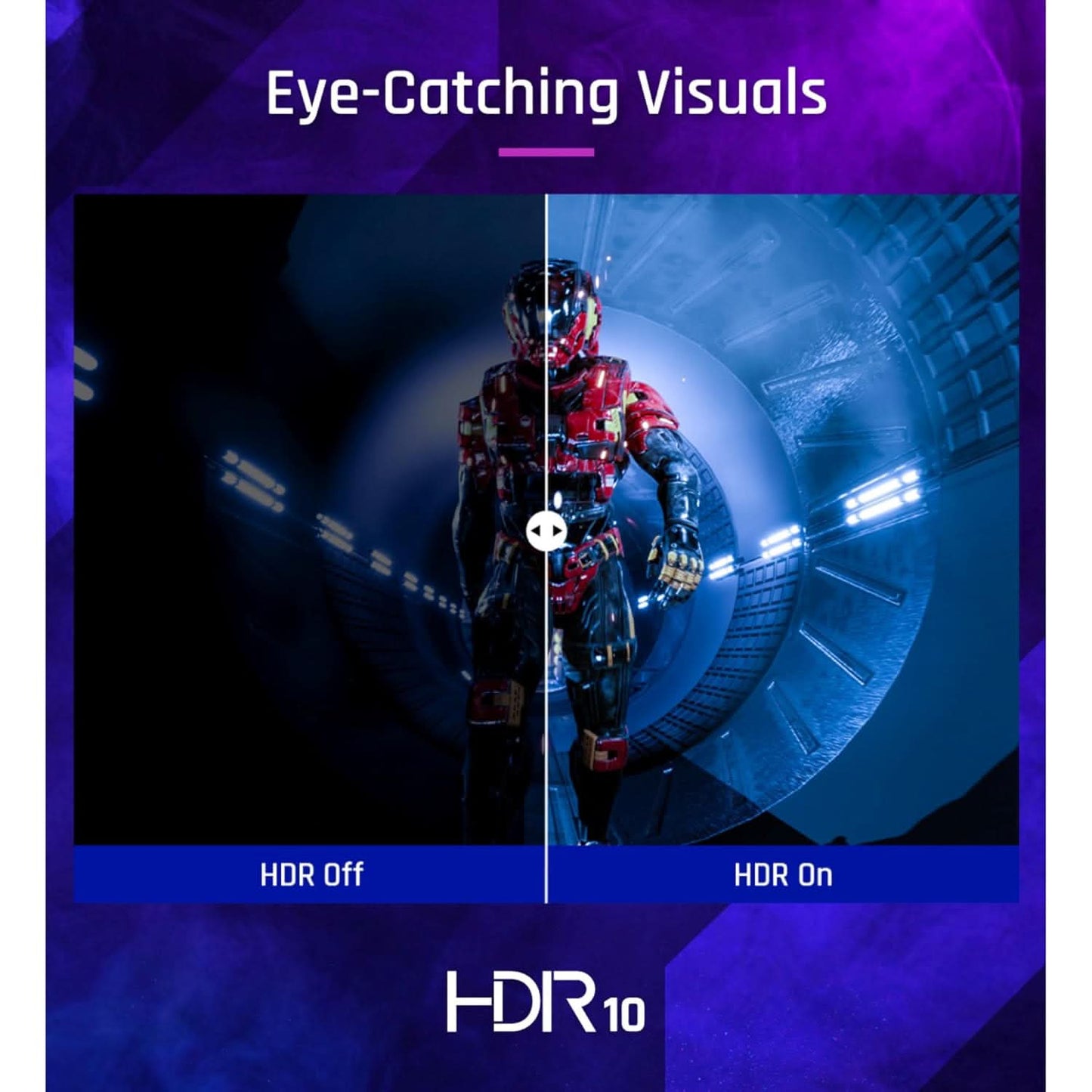 ViewSonic 60.96cm (24'') Full HD SuperClear IPS 240Hz Gaming Monitor 1ms| HDR10 |102%sRGB | AMD FreeSync | PS5 & Xbox compatibility | EyePro Tech | 250 nits|2xHDMI | 1xDP |-VX2479A-HD-PRO
