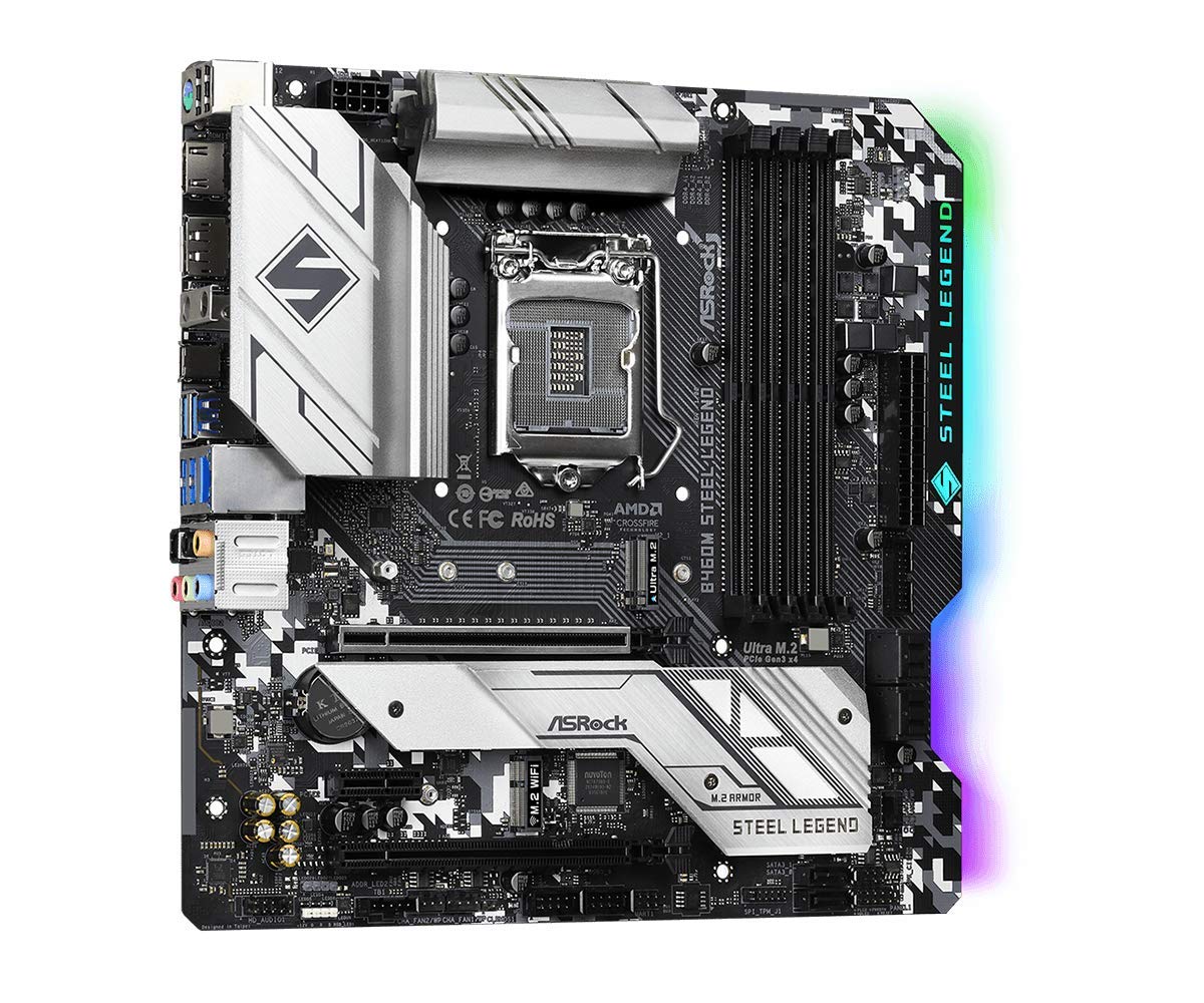 ASROCK B460M STEEL LEGEND INTEL LGA1200 MOTHERBOARD