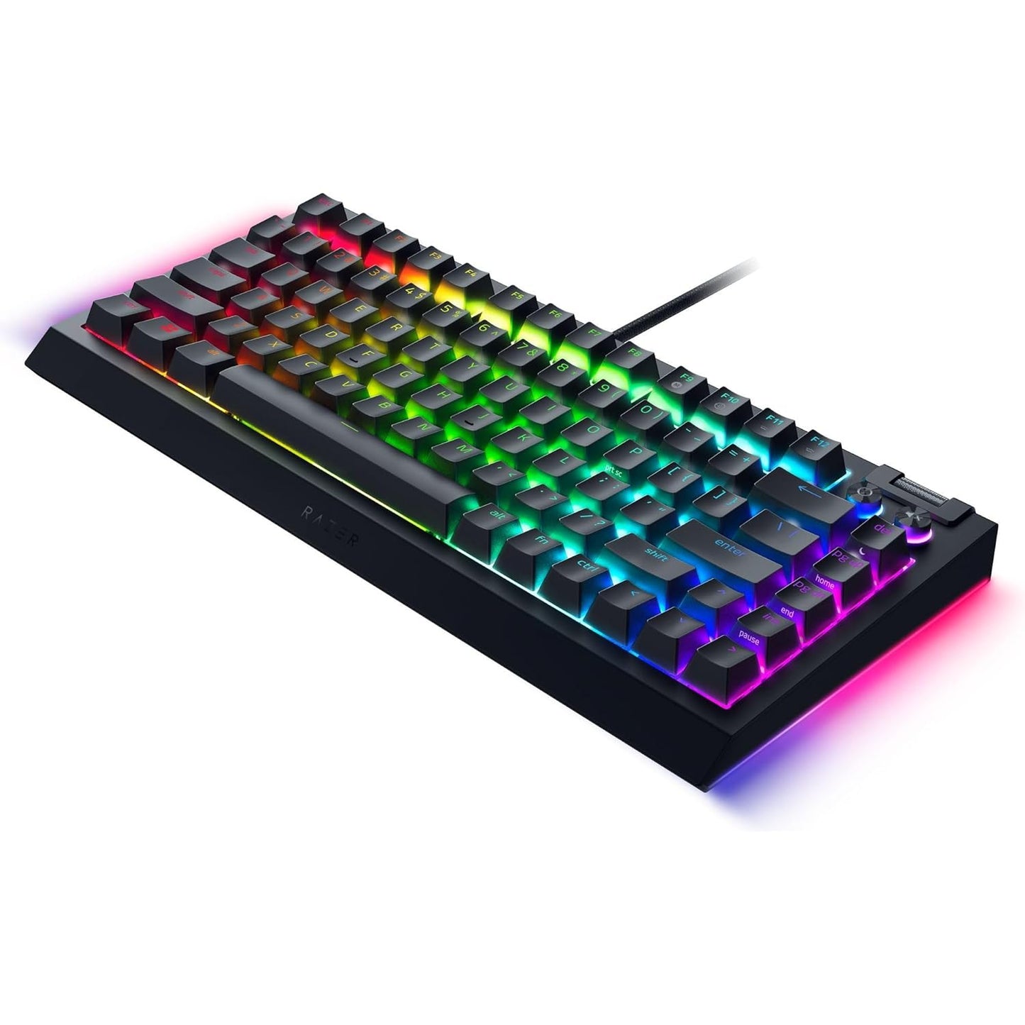 Razer BlackWidow V4 75% - Hot-swappable Mechanical Gaming Keyboard - US Layout - FRML