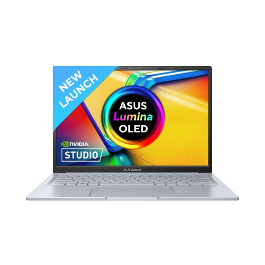 ASUS Vivobook 14X OLED, Intel Core i9-13900H 13th Gen, 14 inch (35.56 cm) 2.8K 90Hz OLED, Creator/Gaming Laptop (16 GB RAM/1TB SSD/4GB RTX 3050/Win11/Backlit/FingerPrint/Silver/1.45 kg), K3405VCB-KM952WS