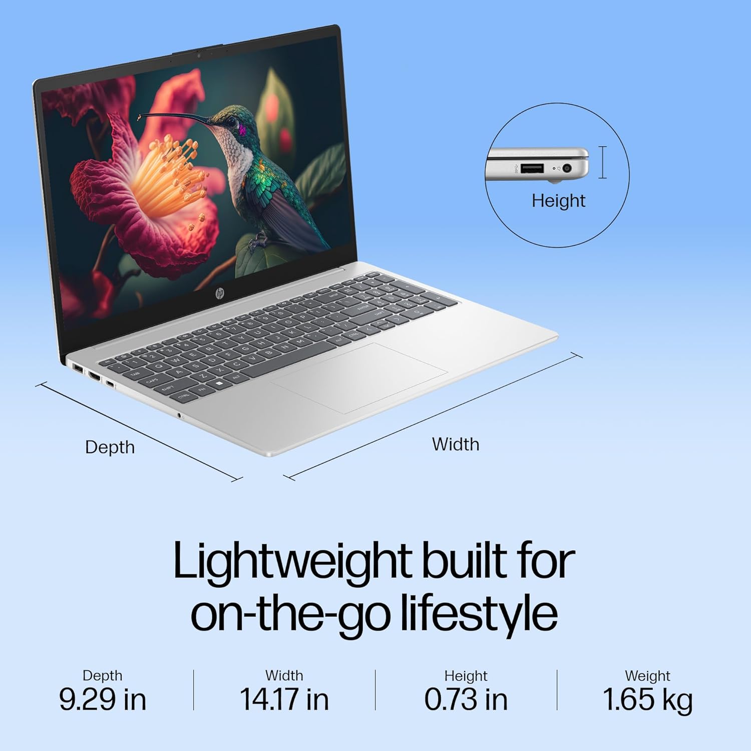 HP 15, INTEL ULTRA 5 125H (16GB DDR5, 1TB SSD) FHD, IPS, 15.6''/39.6CM