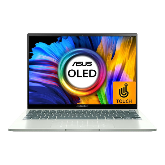 ASUS ZENBOOK S 13 (2022), 13.3" (33.78 CM) 2.8K OLED 16:10 TOUCH, AMD RYZEN 7 6800U, INTEGRATED GRAPHICS, THIN AND LIGHT LAPTOP (16GB/1TB SSD/WINDOWS 11/OFFICE 2021/CELADON/1.10 KG), UM5302TA-LX702WS