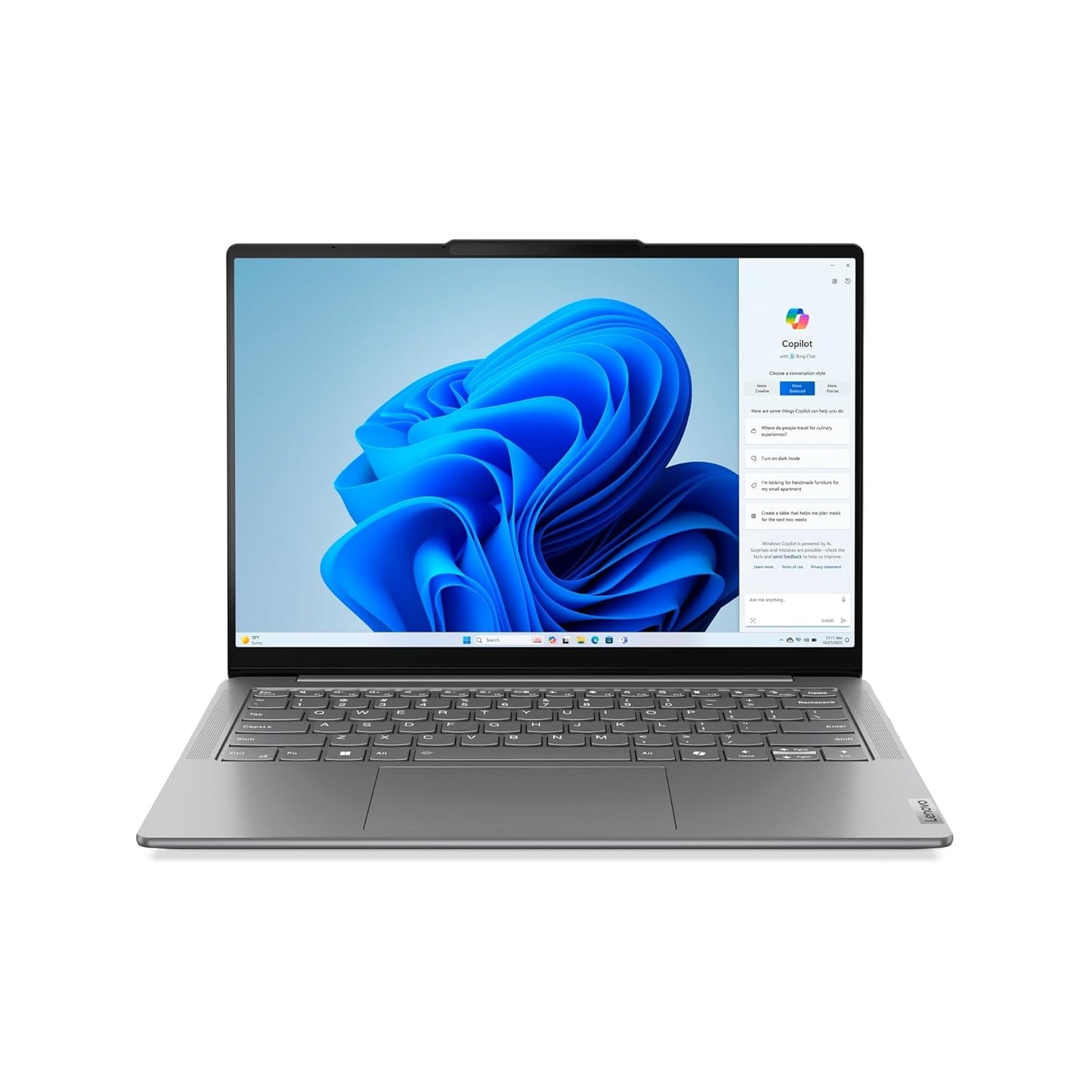 Lenovo Yoga Slim 7 Intel Core Ultra 5 125H 14"(35.5cm) WUXGA-OLED 400Nits Laptop (16GB RAM/1TB SSD/AI PC/2Wx4 Speakers/Windows 11/Office Home 2024/1Yr ADP Free/Grey/1.39Kg), 83CV008LIN