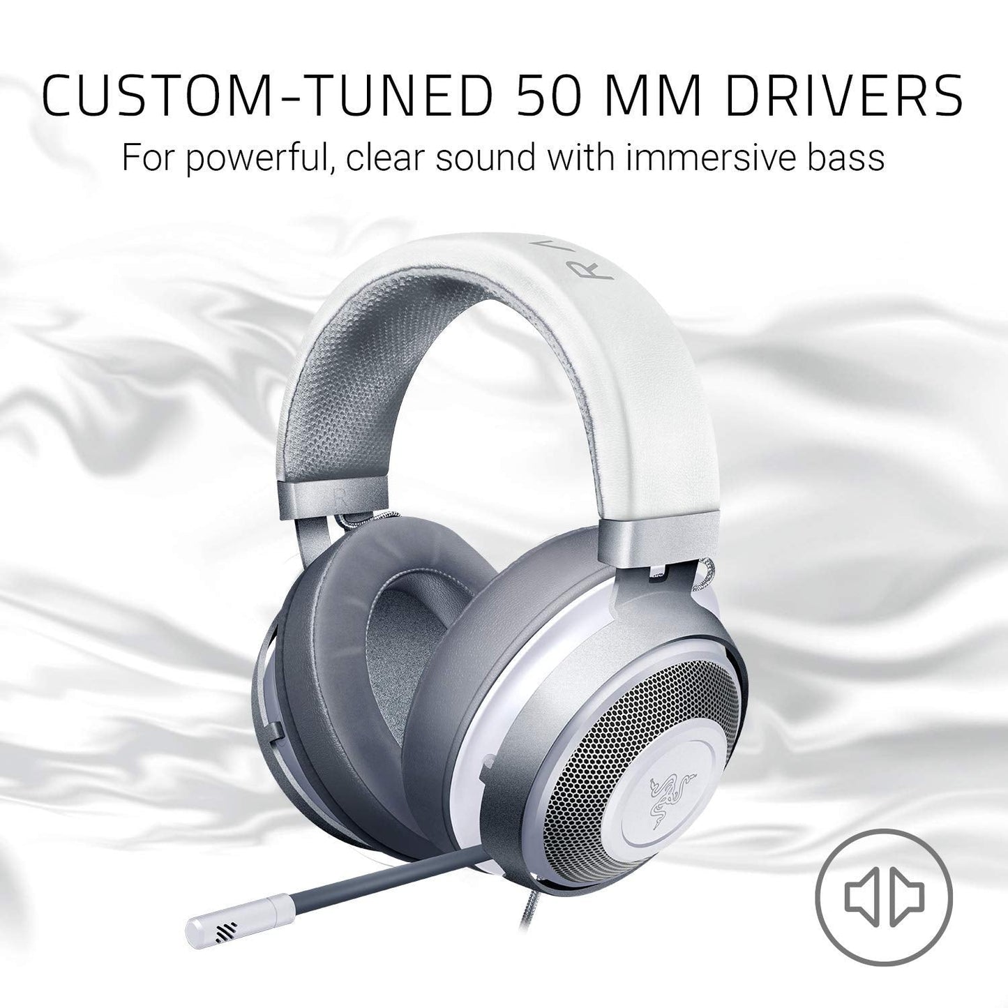 RAZER KRAKEN MULTI PLATFORM GAMING HEADSET MERCURY