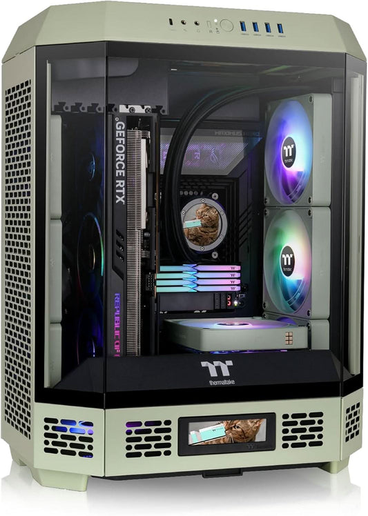 Thermaltake The Tower 600 ATX Mid Tower Case Green